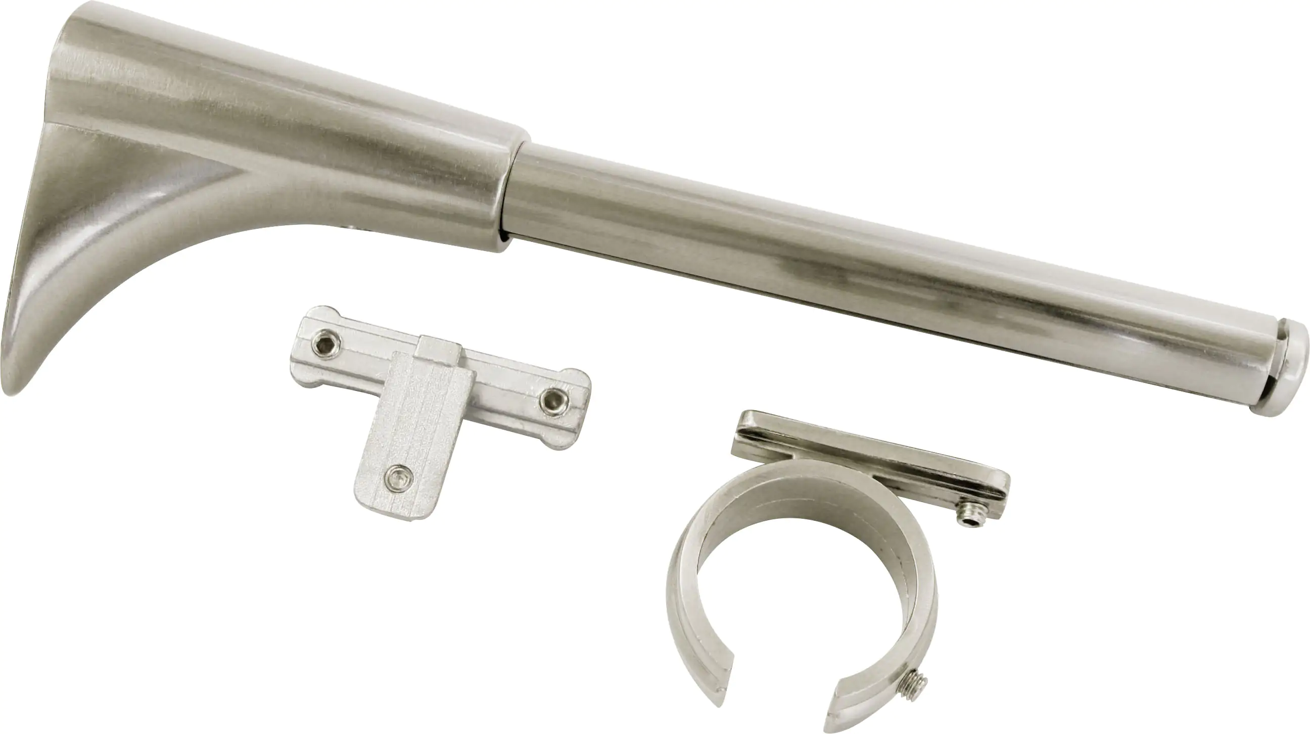 Gardinia Träger Universal Windsor edelstahl-optik, Ø 25 mm