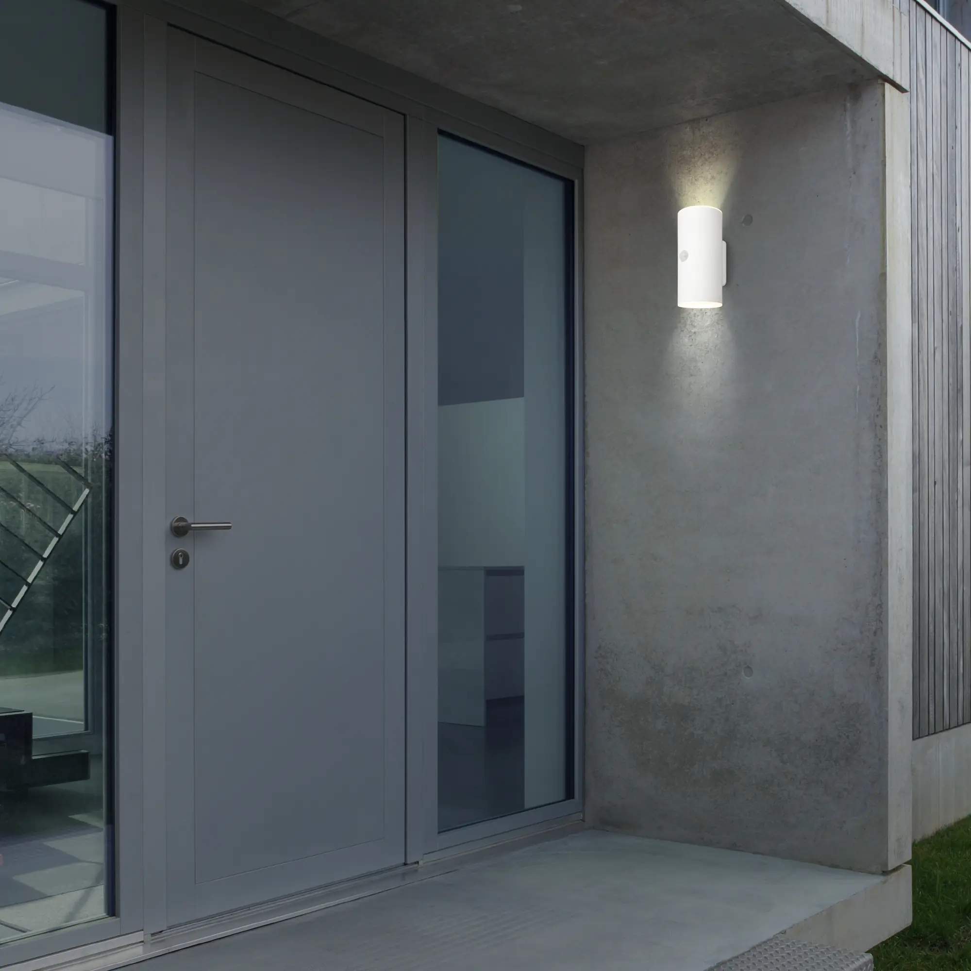 Briloner LED Akku-Außenwandleuchte Lima 6W weiß Bewegungssensor warmweiß