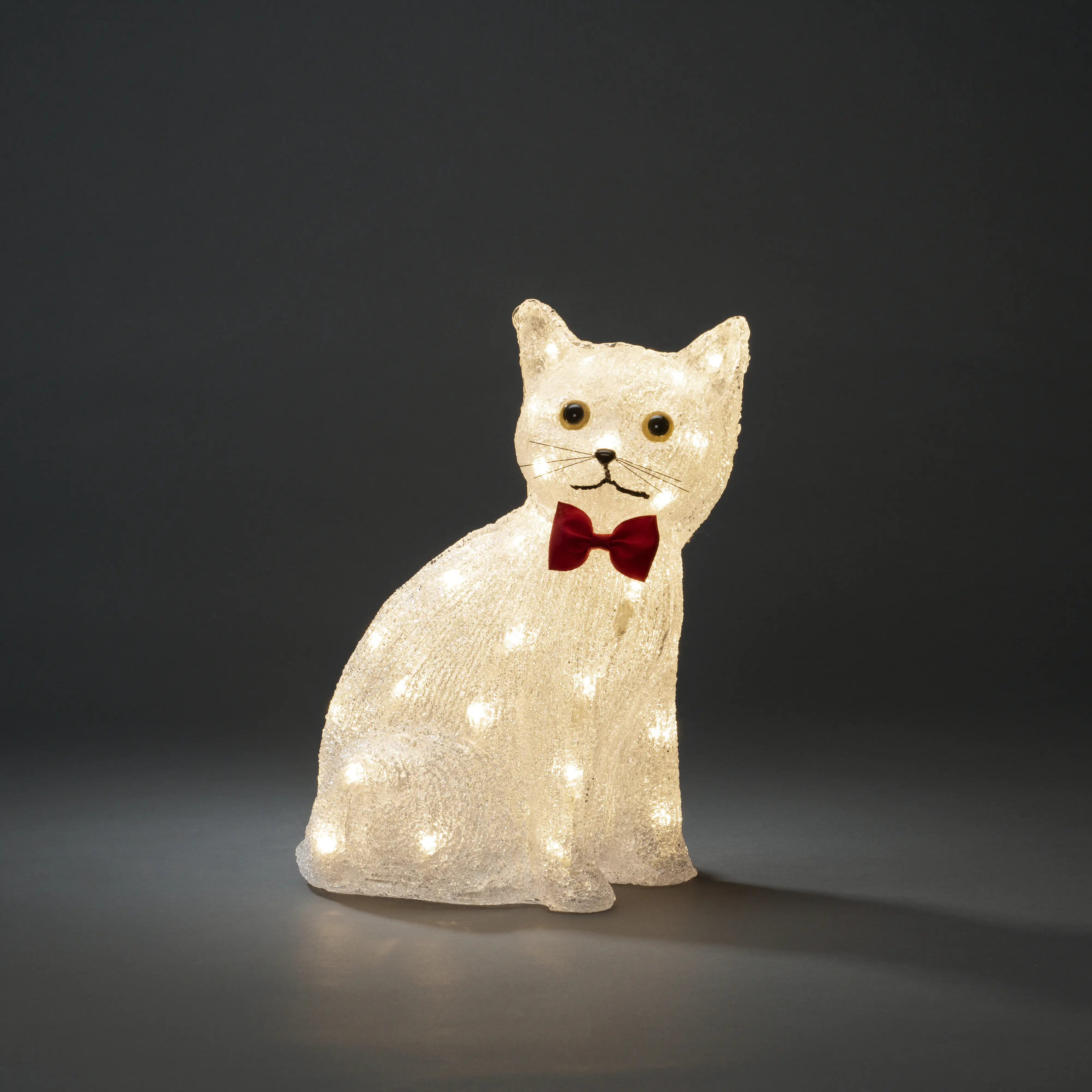 Konstsmide LED Acryl Katze sitzend, 40 warm weiße Dioden Konstsmide LED Acryl Katze sitzend, 40 warm weiße Dioden