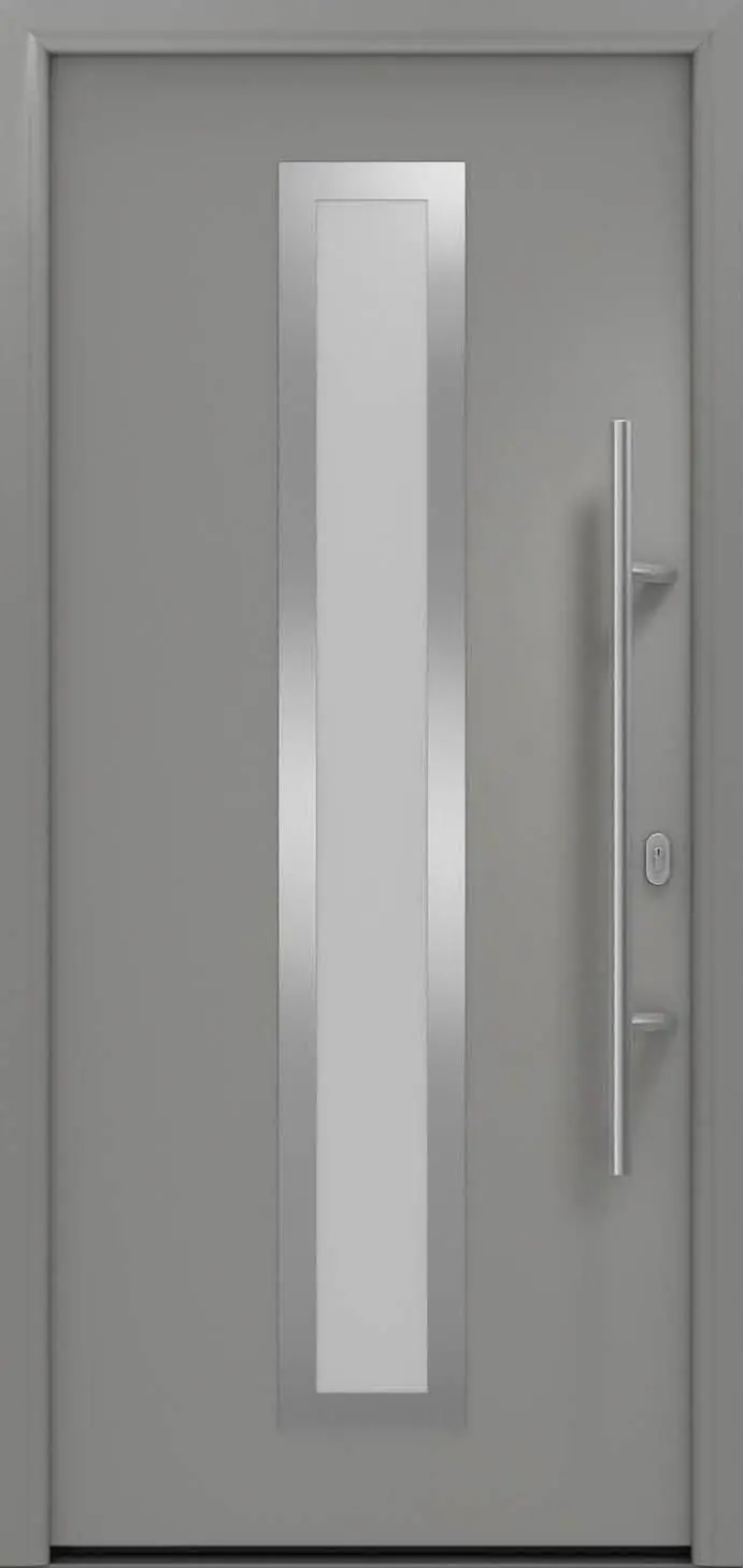 EcoStar Haustür ISOPRO IP 700S graualuminium 110 x 210 cm