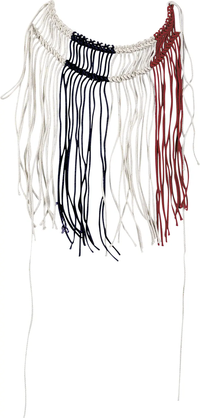 Kerbl Covalliero Fliegen Fransenband rot-blau-weiß Full