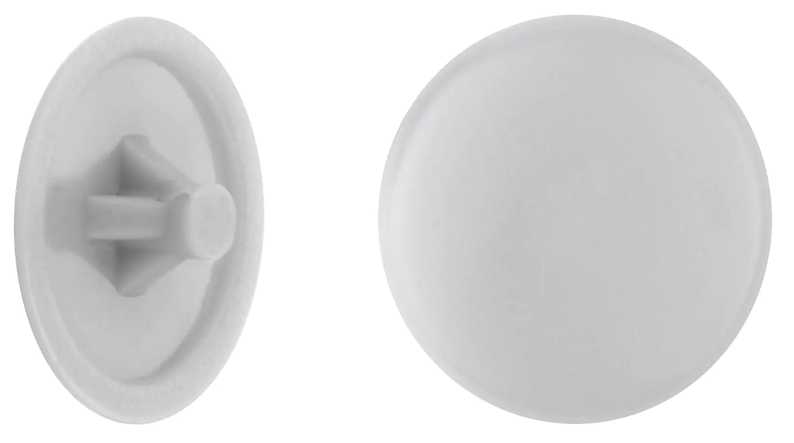 Abdeckkappen Ø 12 mm für PZ Schrauben grau - 50 Stk.