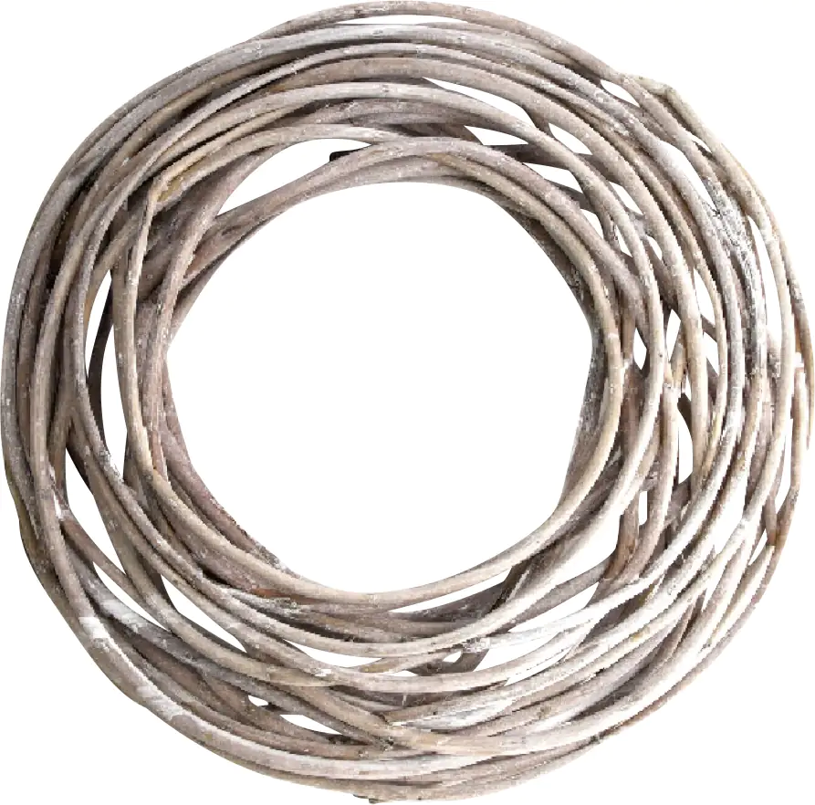 Dijk Weidekranz grau gewischt Ø 38 x 8 cm