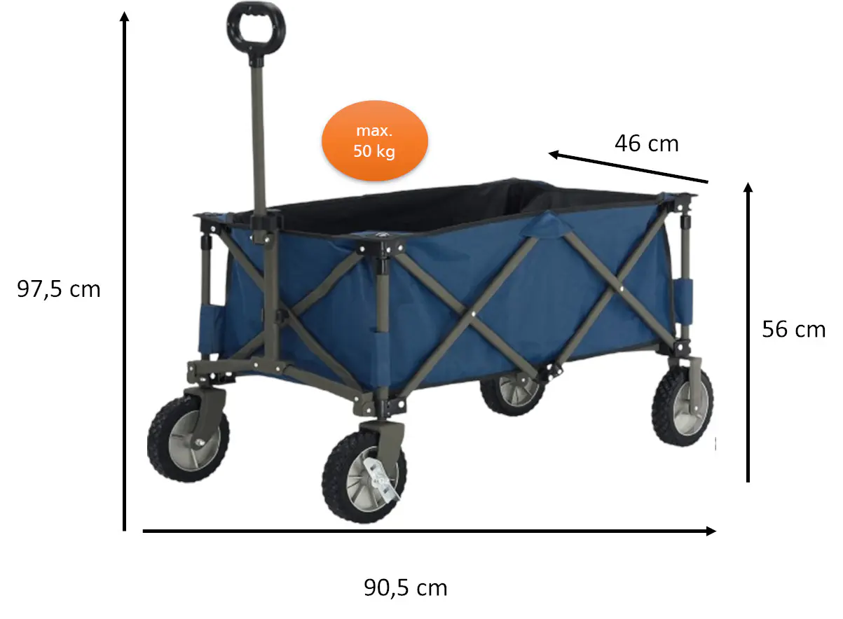 TrendLine Faltbarer Campingwagen 90,5 x 49 cm, Höhe: 56 cm TrendLine Faltbarer Campingwagen 90,5 x 49 cm, Höhe: 56 cm