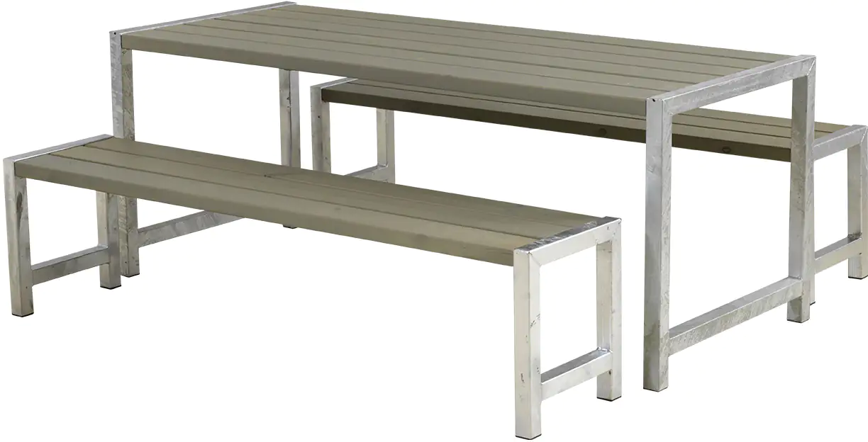 Plus Planken-Garnitur 3-teilig graubraun