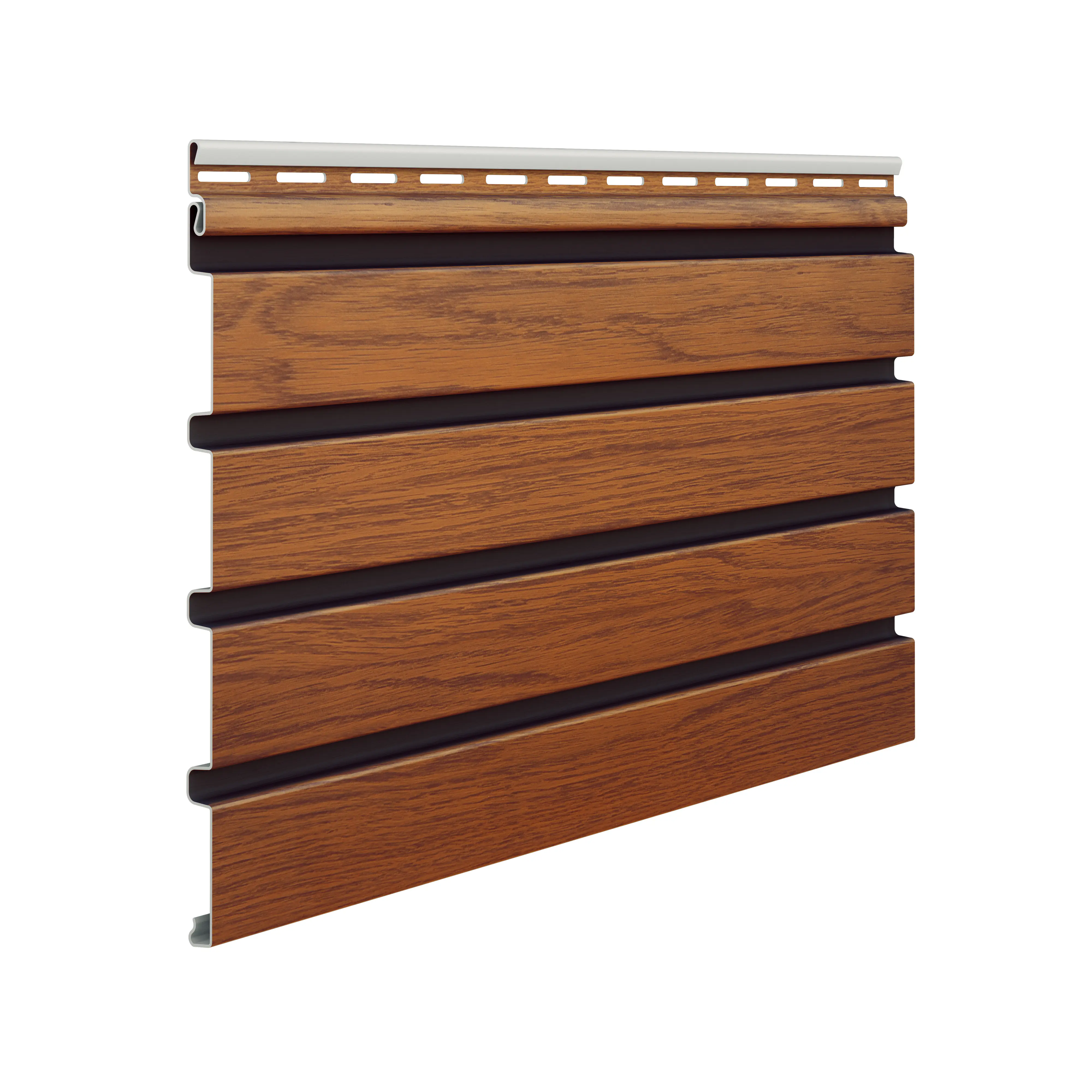 Fassadenverkleidung PVC 295 x 25 cm Golden Oak braun