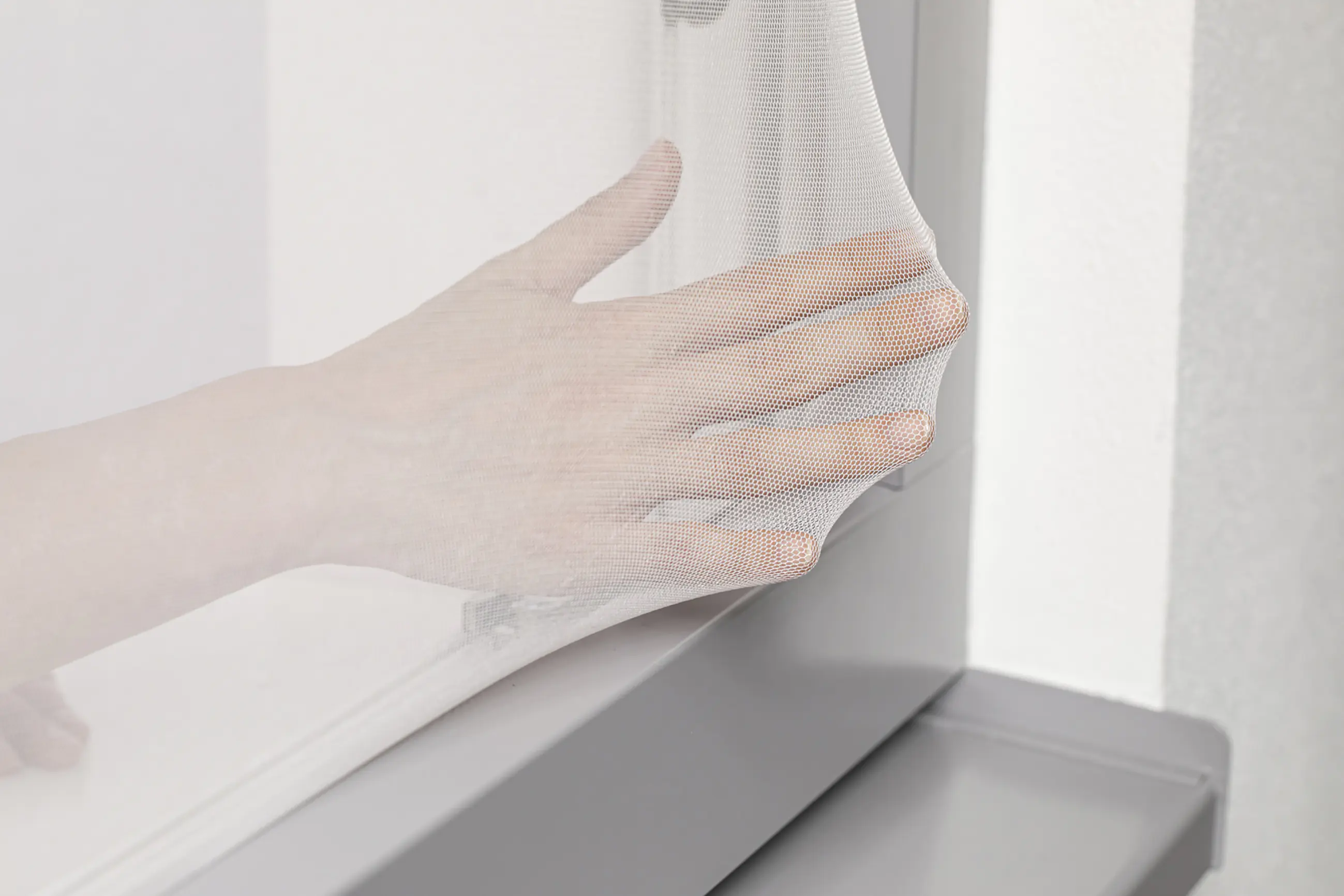 Primaster Fliegengitter Elastic 130 x 150 cm weiß/weiß kürzbar