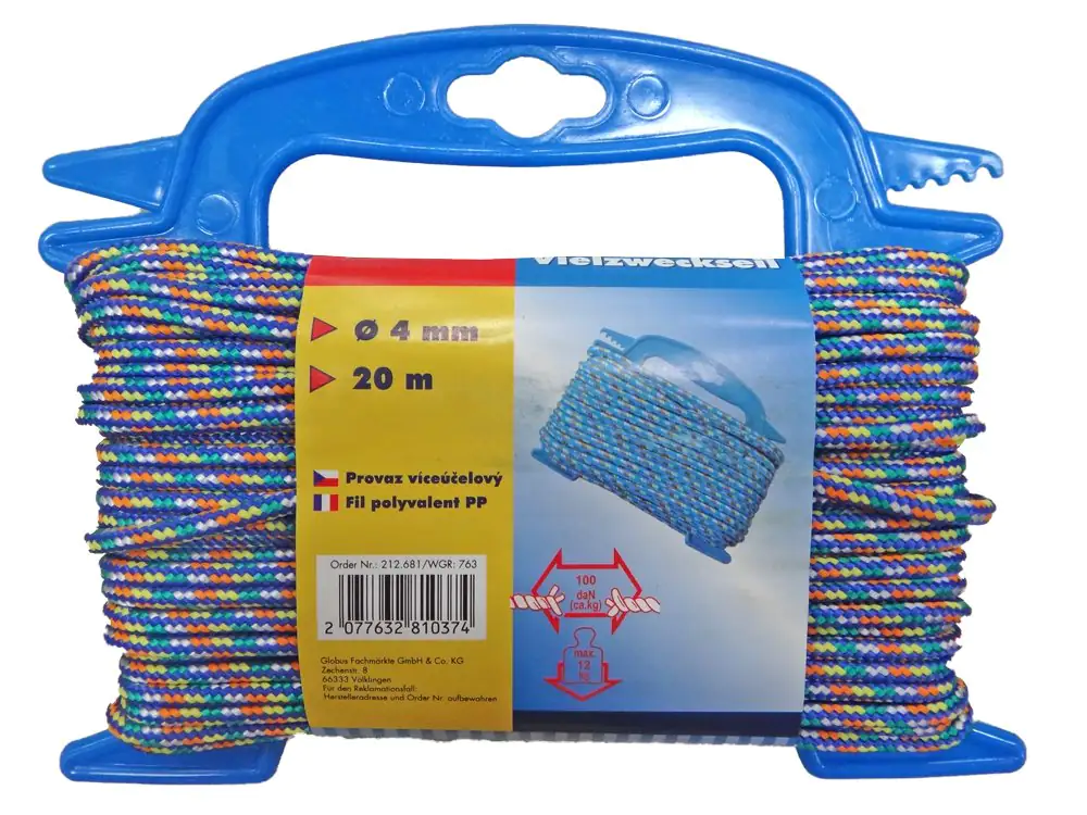 TrendLine Seil Ø 4 mm x 20 m blau-rot-weiß