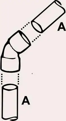 Cornat Bogen 45° / Ø 28 mm