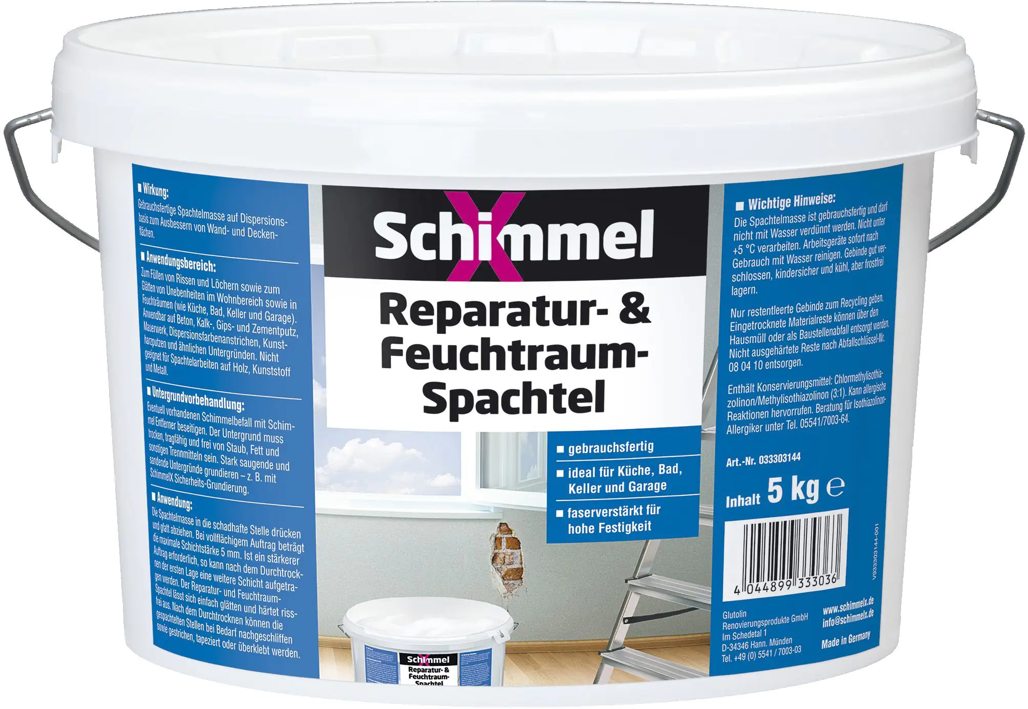 Schimmel X Reparatur- und Feuchtraumspachtel 5kg
