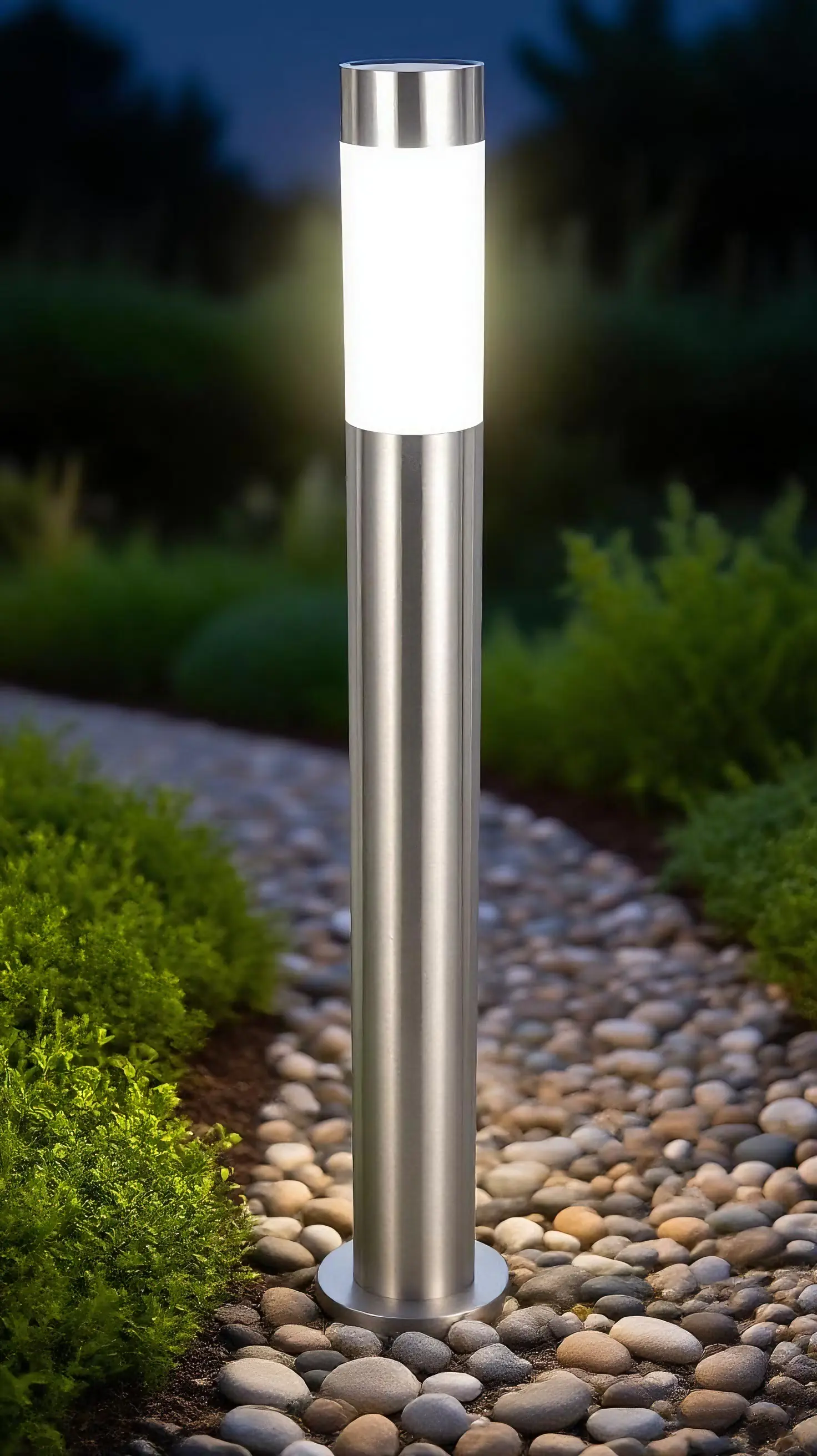 Dapo LED Solar Stehleuchte Marseille kaltweiß