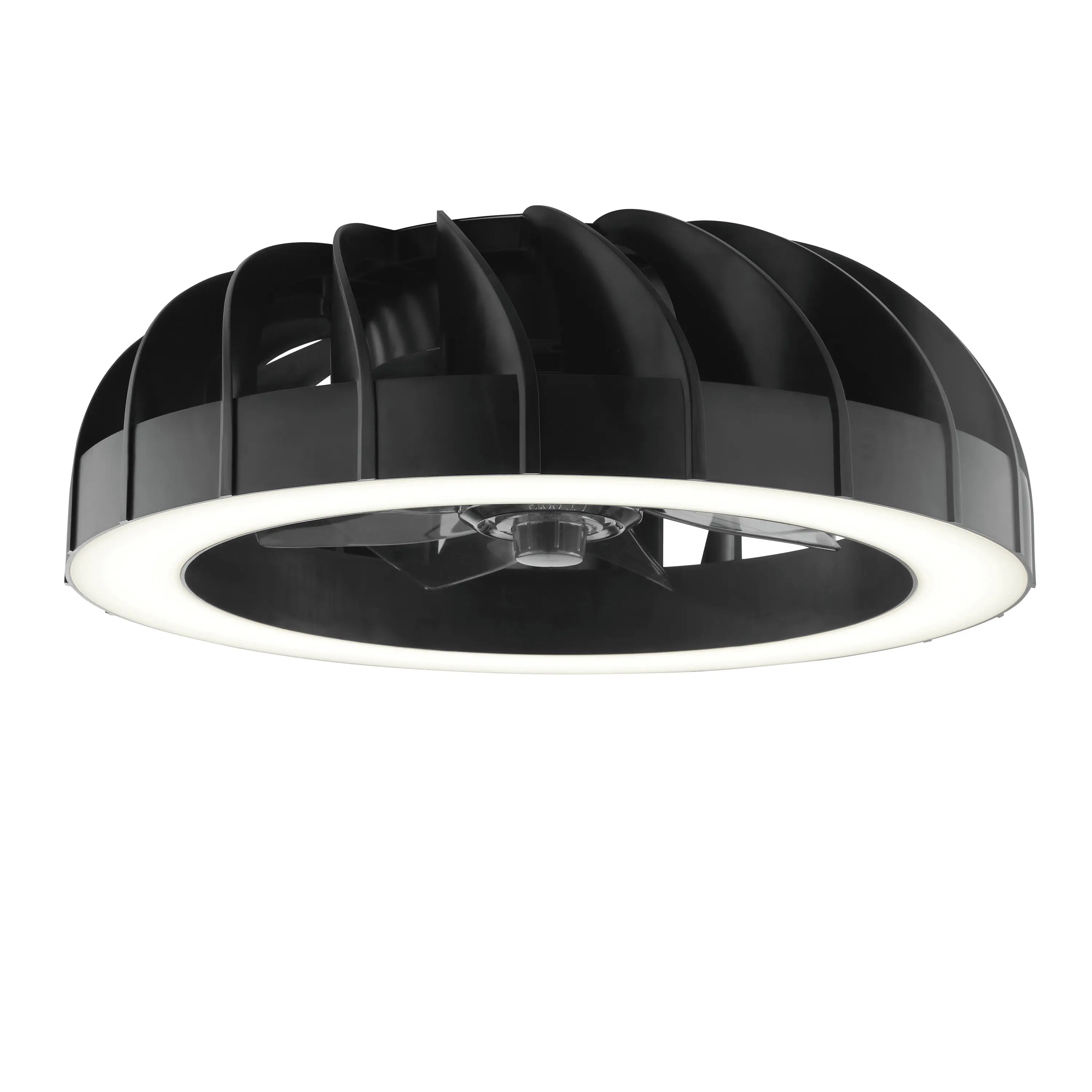 Briliant Deckenleuchte Fanora mit Ventilator 30W Ø 46 cm RGB schwarz