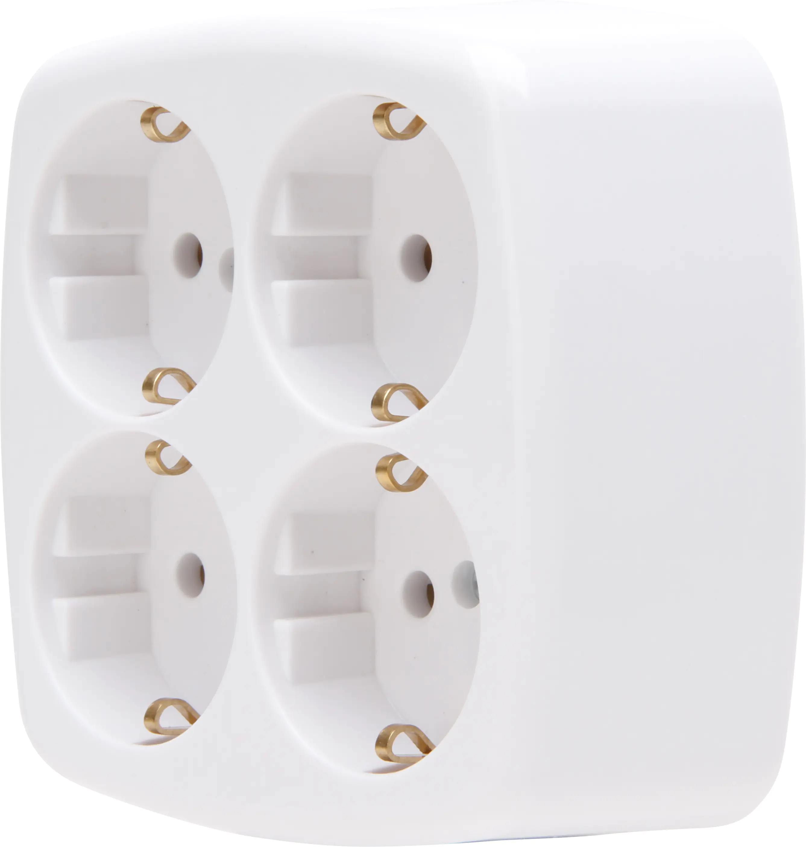 Kopp 4-fach Steckdose ohne Kabel Athenis weiß 121001009