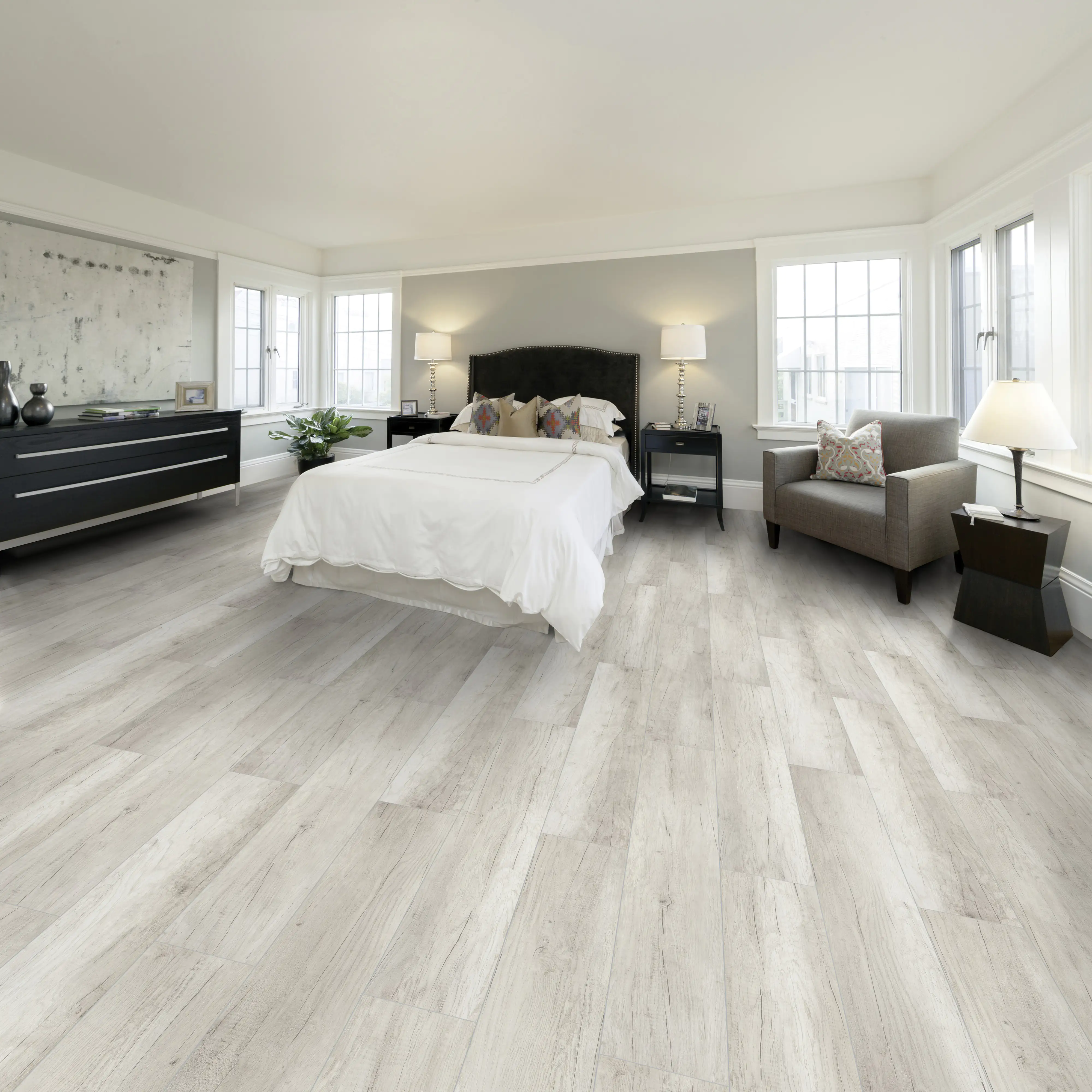 4003992549409_2071348 Classen Laminat Megaloc Aquaprotect 128,5 x 19,2 cm 8 mm Oak light grey