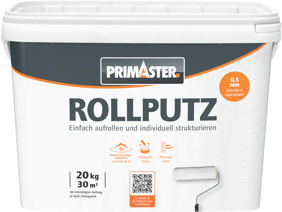 Primaster Rollputz 20 kg weiß