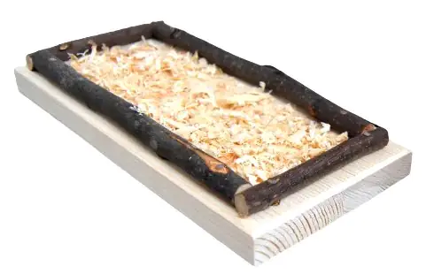 Ollesch Vogelsitzbrett Holz 20 x 10 cm natur