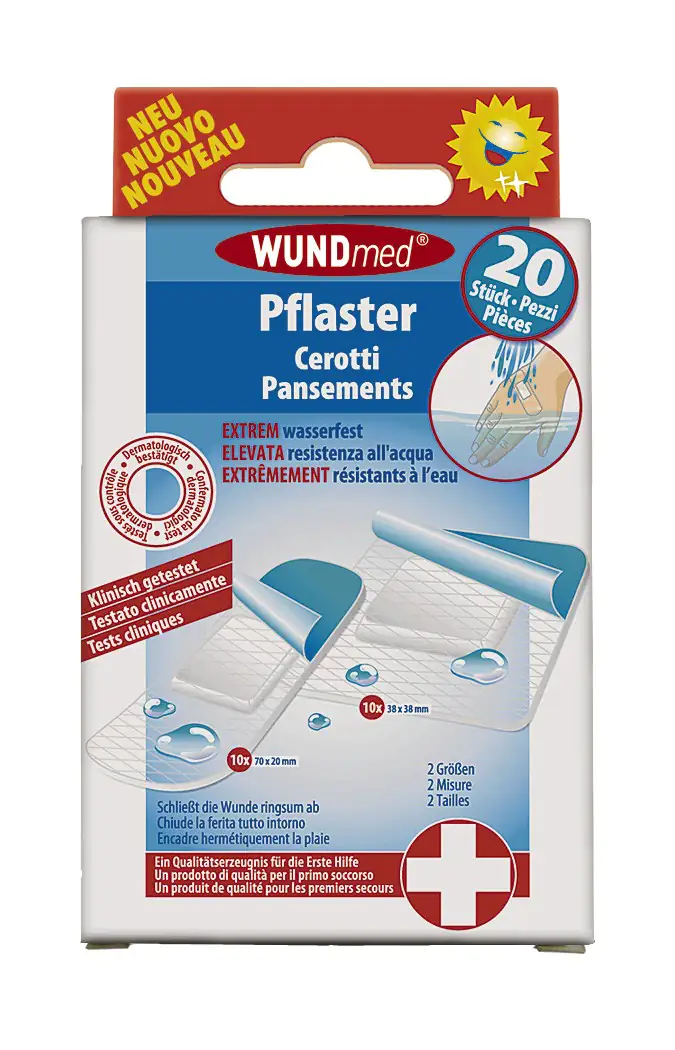 Wundmed Wundpflaster extrem wasserfest verschiedene Größen 20 Stück