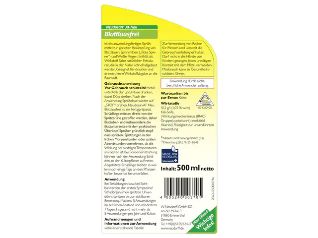 Neudosan AF Neu Blattlausfrei 500 ml