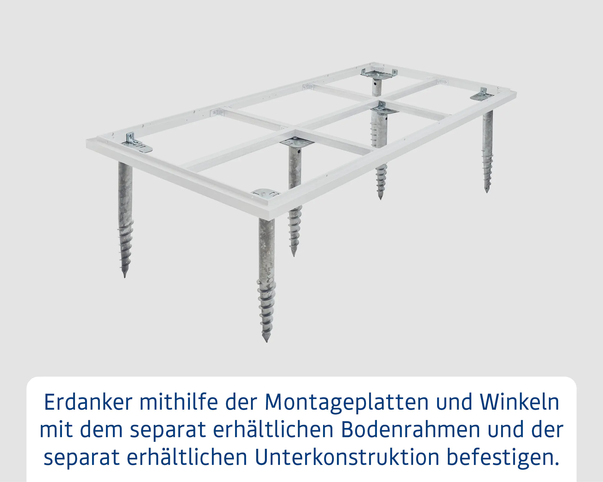 EcoStar Schraubfundament mit 7 Schrauben EcoStar Schraubfundament mit 7 Schrauben