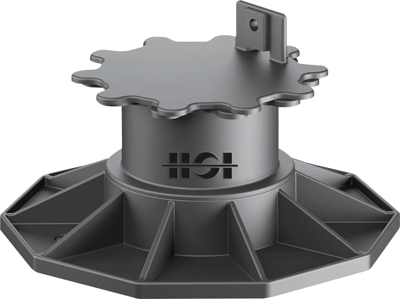 HSI Terra Classic Stelzlager 6,5 - 13 cm verstellbar Kunststoff schwarz 