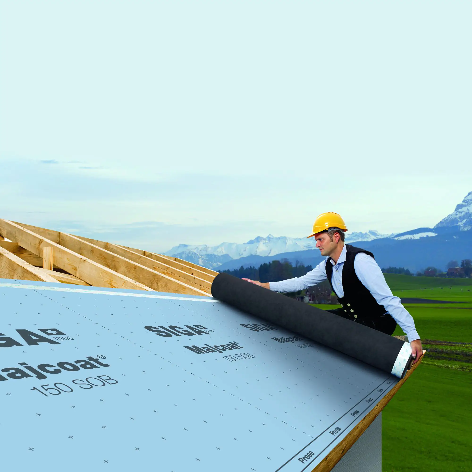 SIGA Unterdeckbahn Majcoat 150 SOB 20 x 1,5 m = 30 m² schwarz