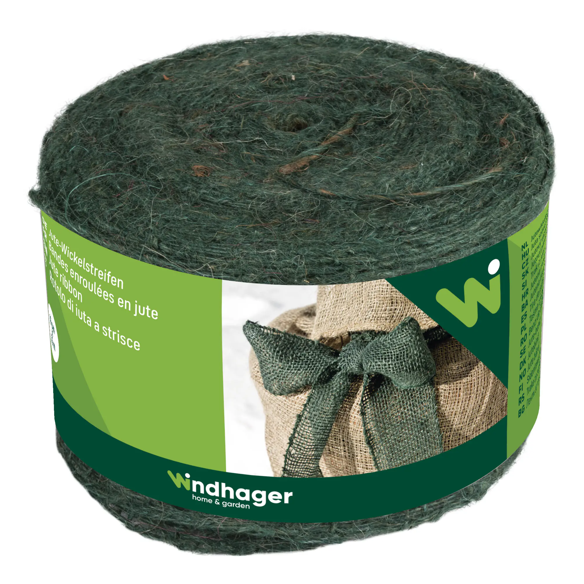 Windhager Jute-Wickelstreifen 10 cm x 25 m grün