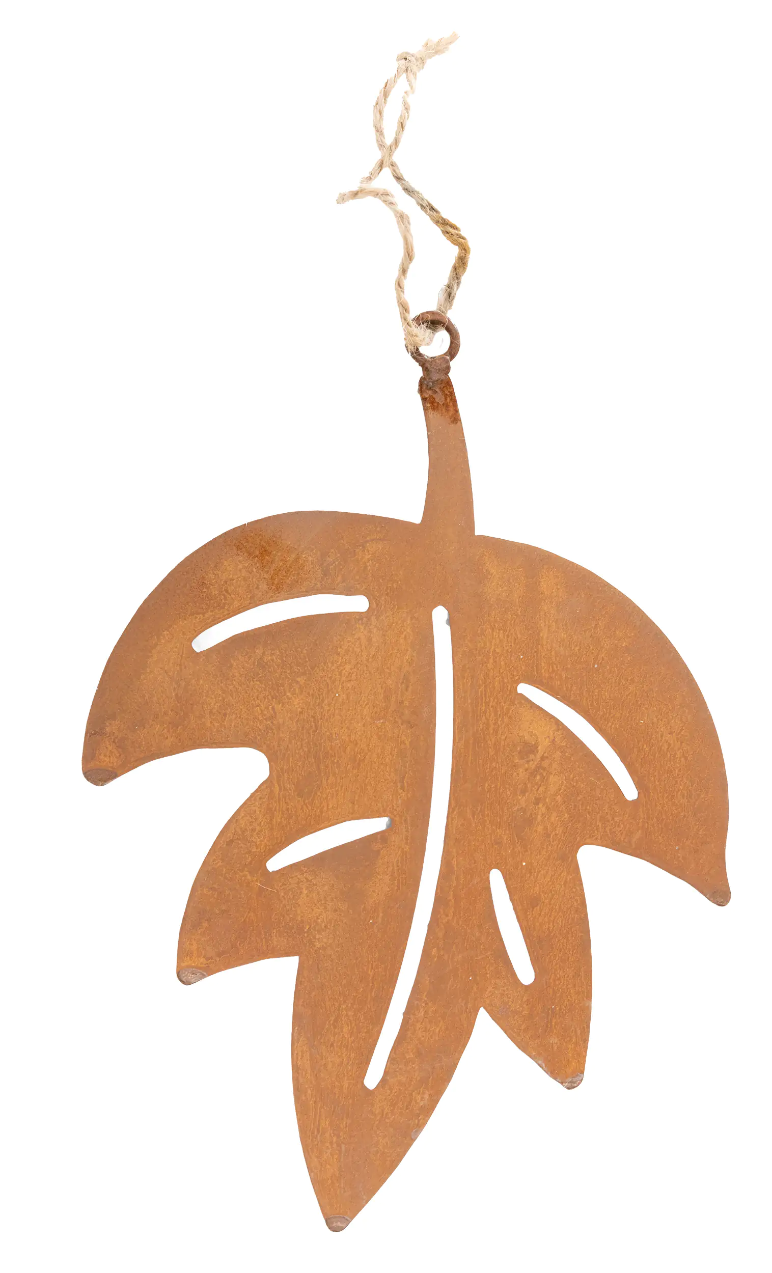 TrendLine Dekoanhänger Metall Blatt 23 x 17 cm rost