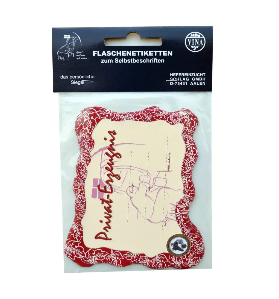 Flaschenbauch-Etiketten