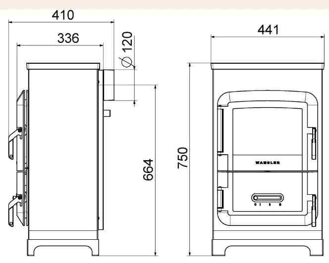 Wamsler Werkstattofen RH-6F schwarz kaschmir Stahl, 6 kW Wamsler Werkstattofen RH-6F schwarz kaschmir Stahl, 6 kW