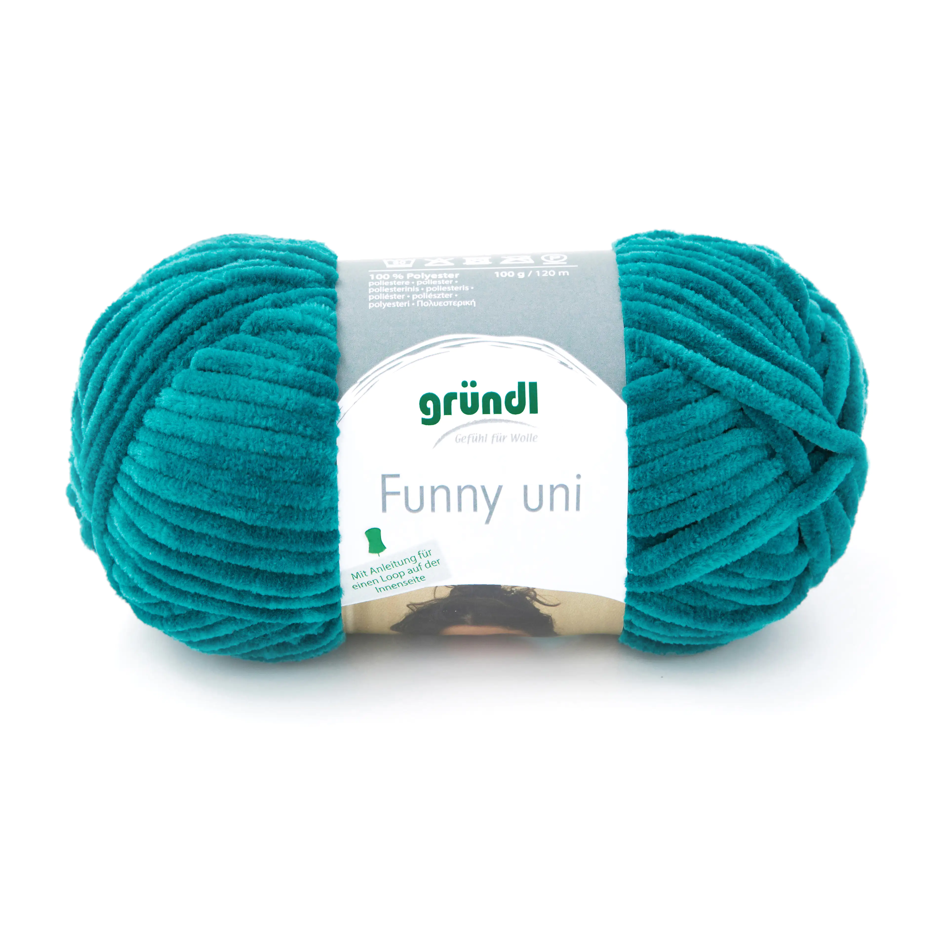 Gründl Wolle Funny uni 100 g petrol