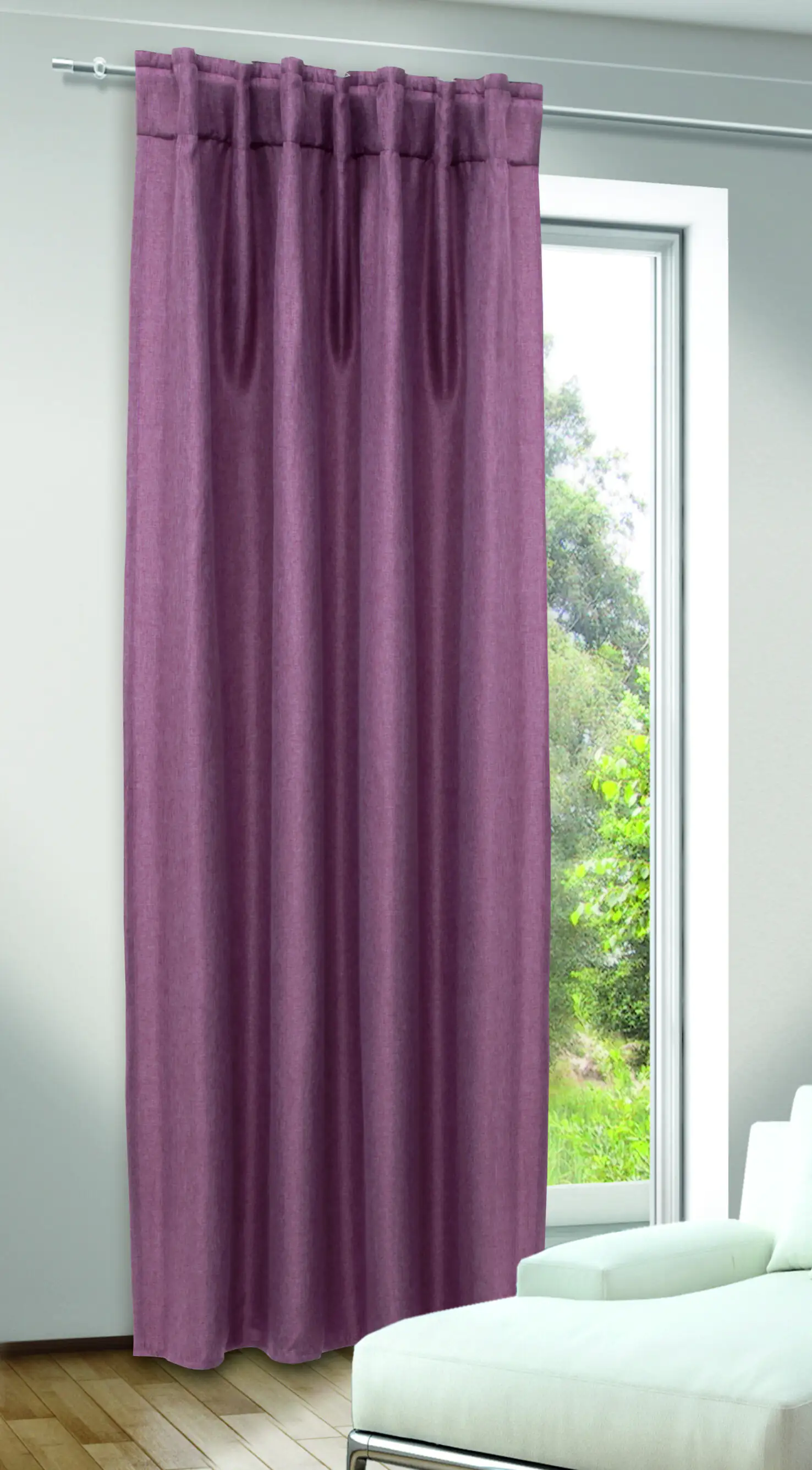 Neusser Collection Verdunklungsschal Dimout Sibille rosa, 135 x 245 cm