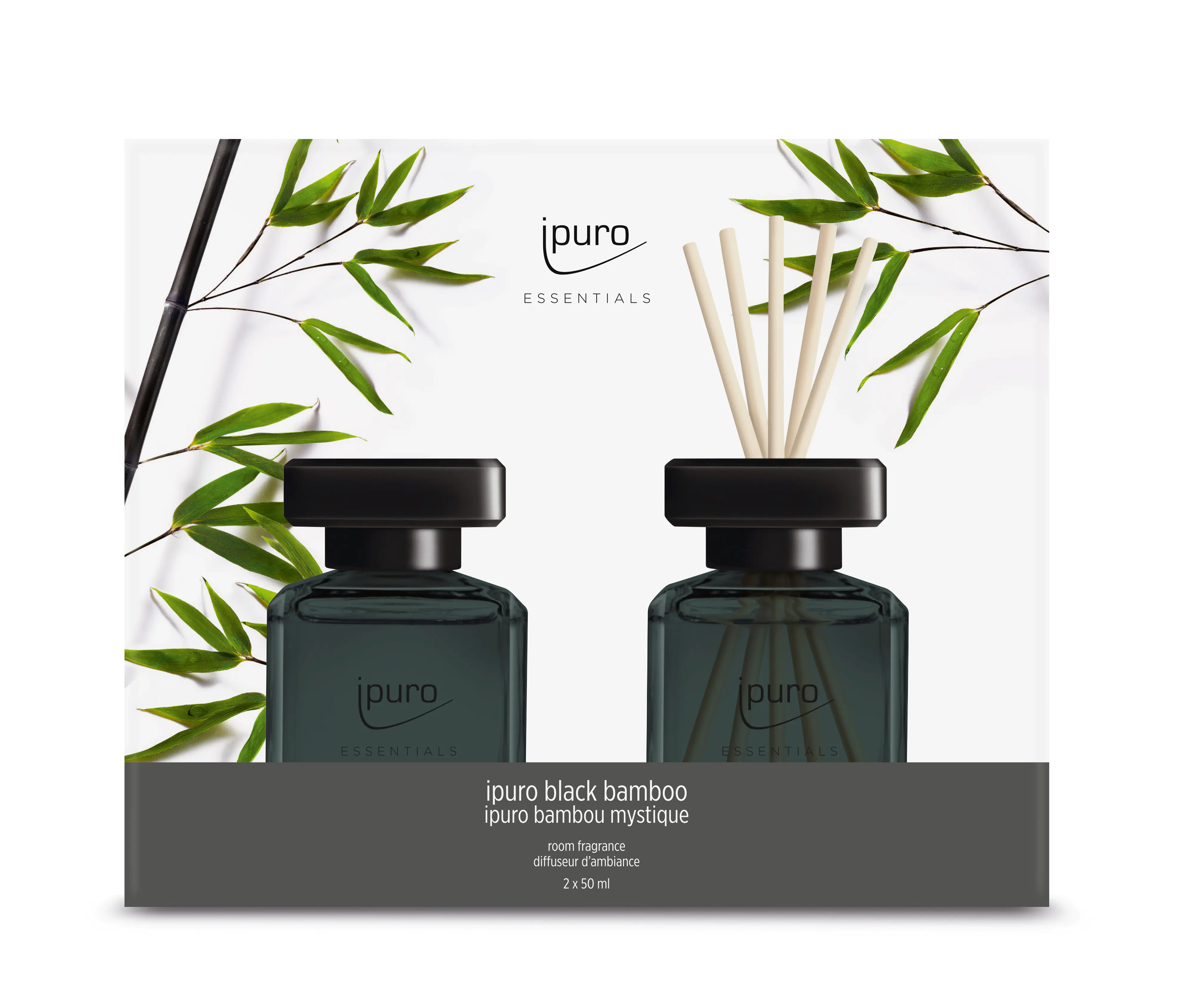 ipuro Essentials Raumduft black bamboo 2 x 50 ml