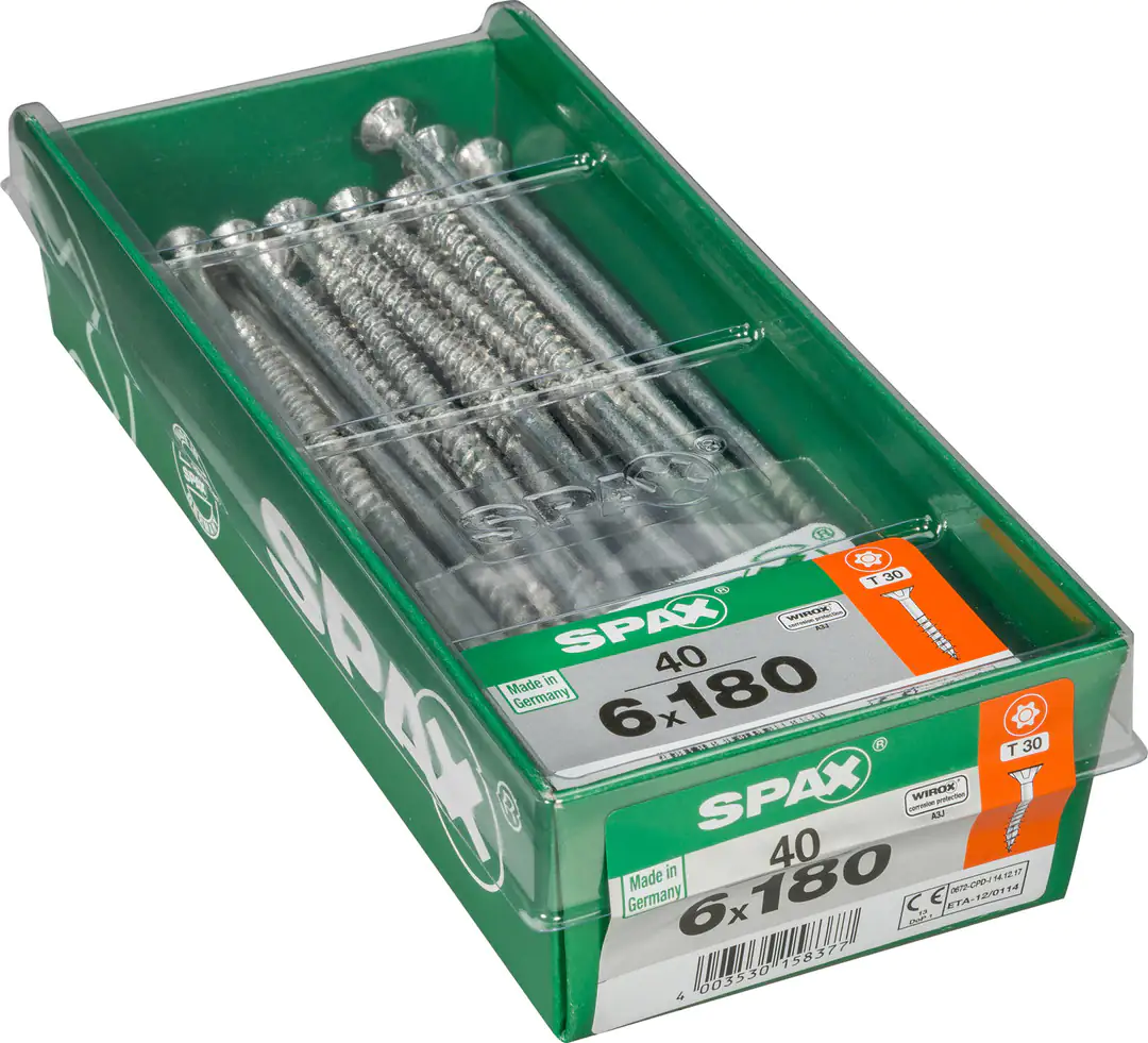 Spax Universalschrauben 6.0 x 180 mm TX 30 - 40 Stk.