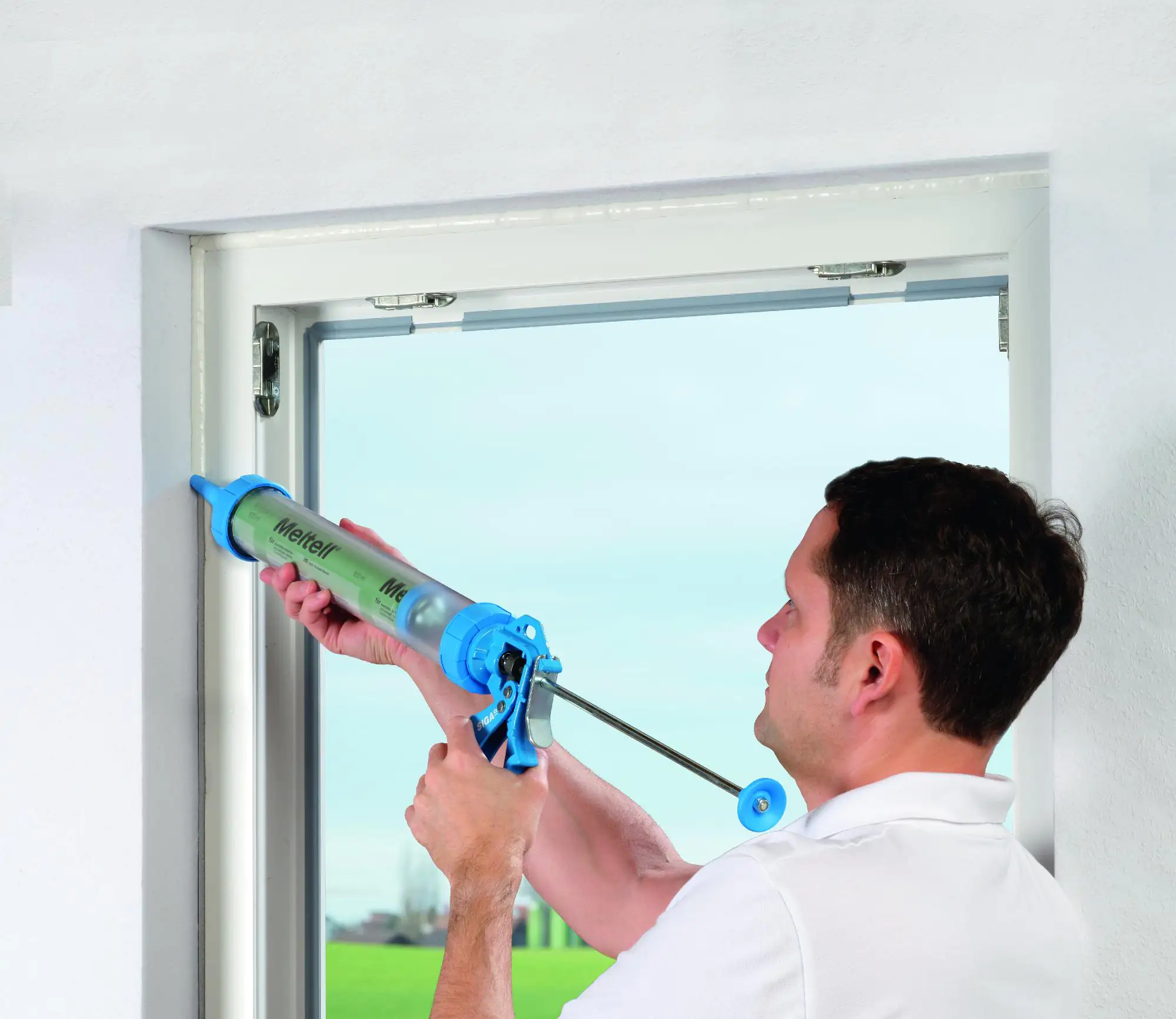 Siga Hochleistungsdichtstoff Meltell Schlauchbeutel 600 ml weiß