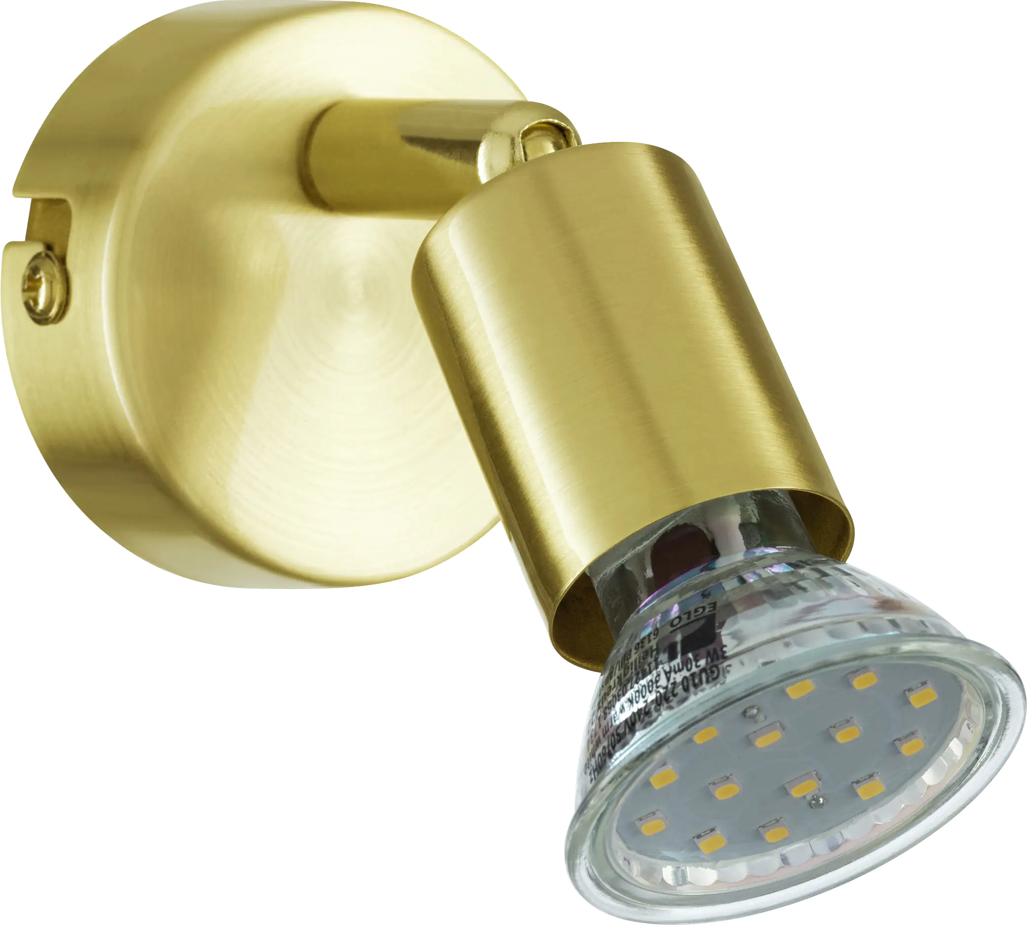 Eglo 1er LED Spot Buzz messing Ø 6 cm GU10, messing gebürstet