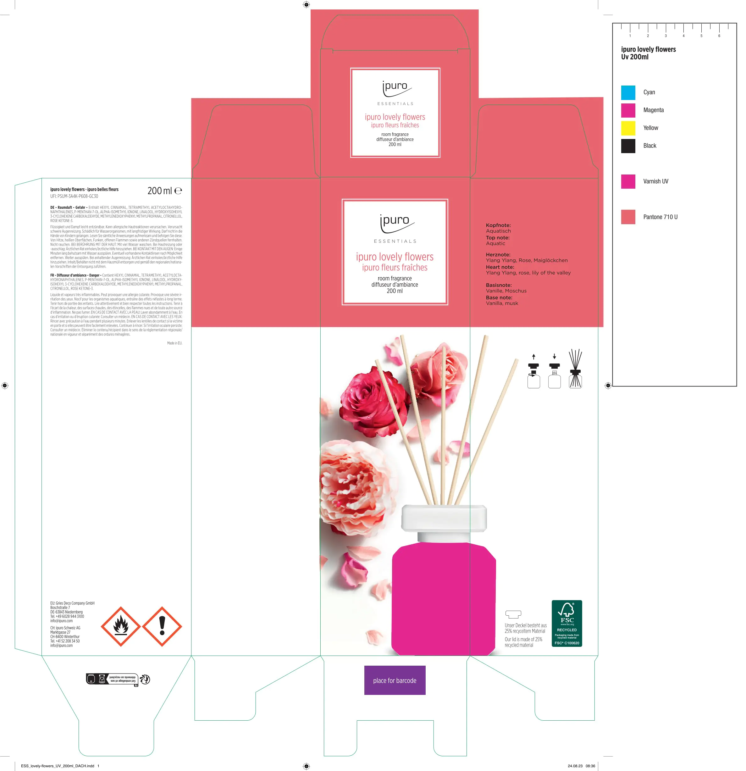 ipuro ESSENTIALS Raumduft Lovely Flowers 200 ml