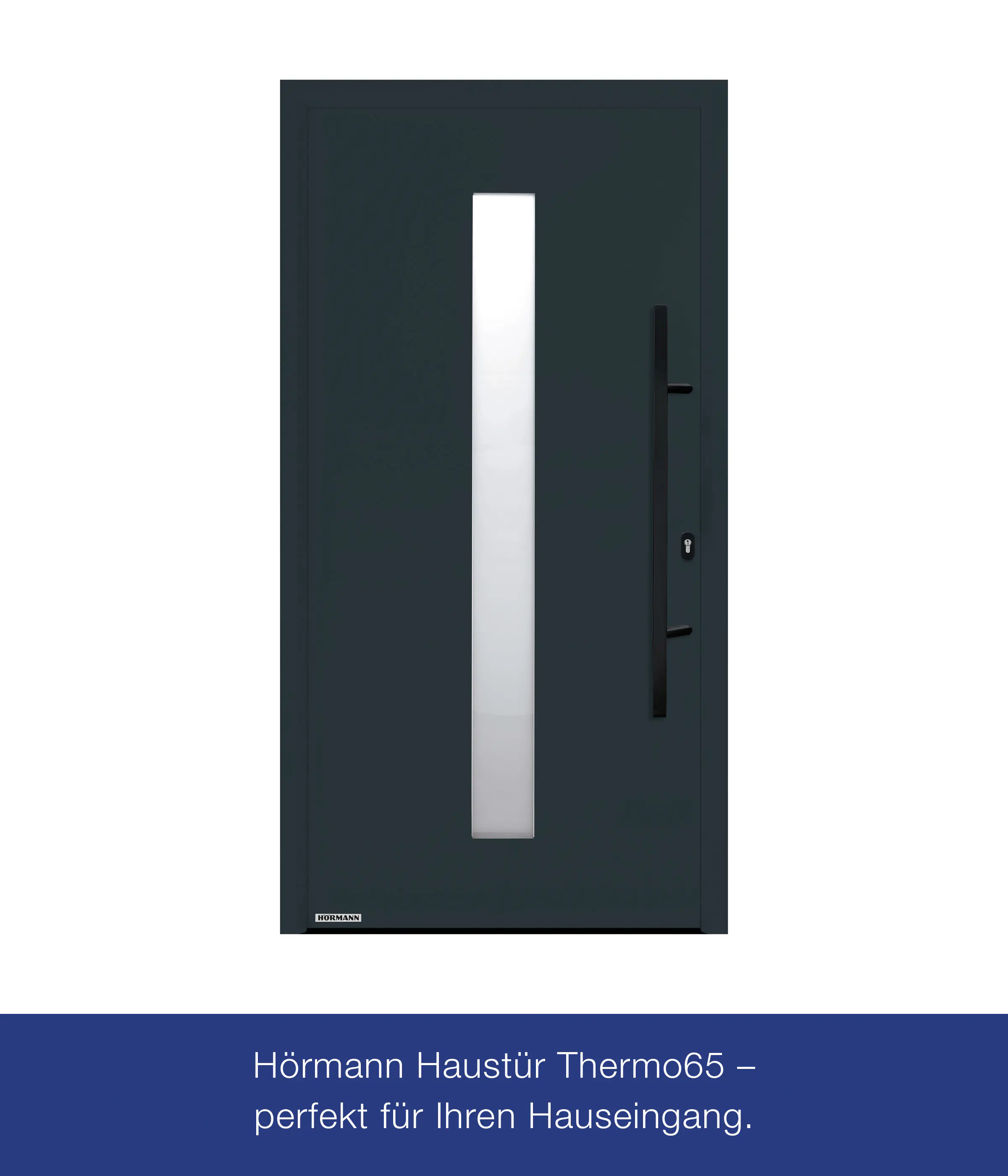 Hörmann Haustür Thermo65 Motiv 610S anthrazitgrau Rechts 110 x 210 cm