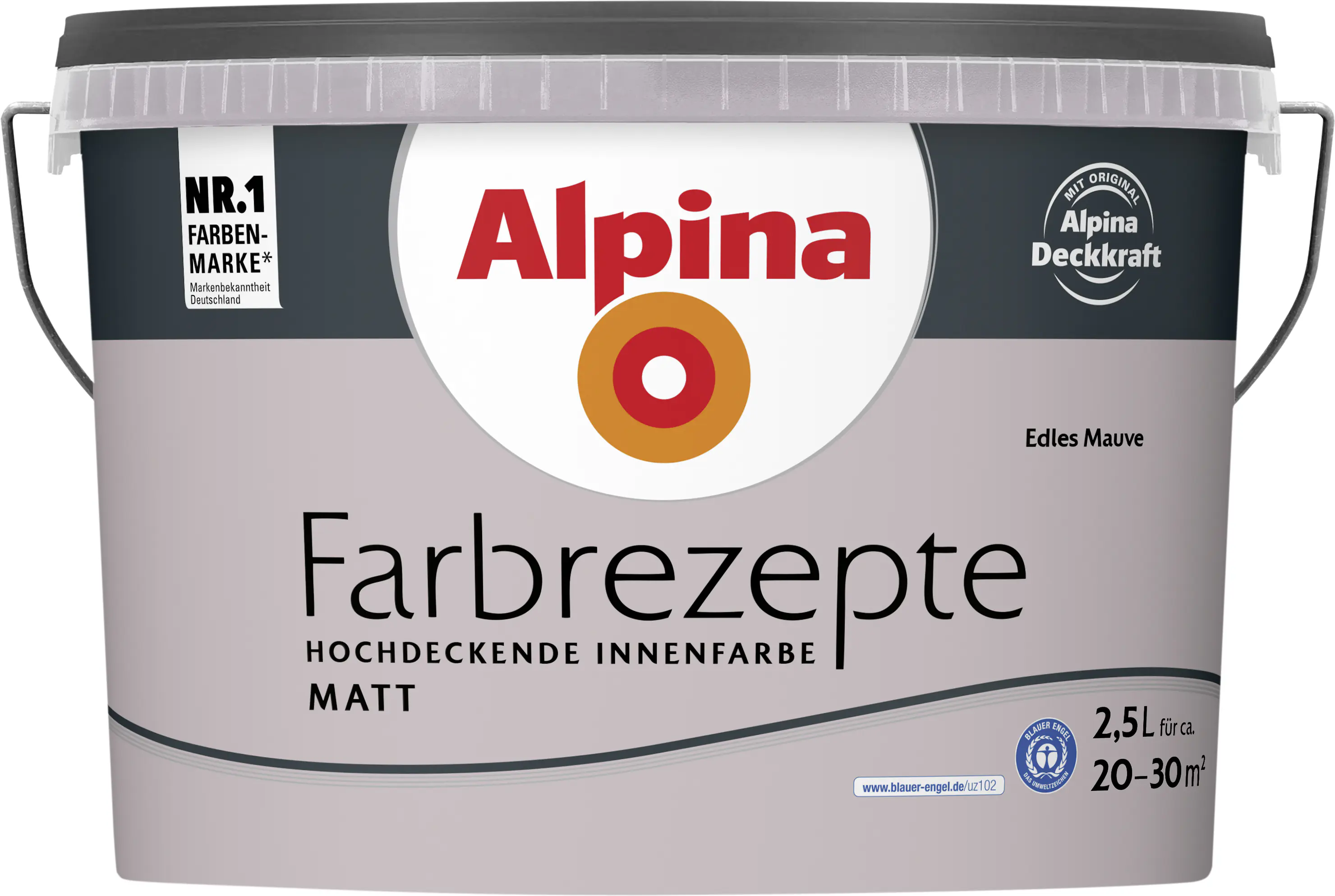 Alpina Farbrezepte Wandfarbe Edles Mauve matt 2,5 L
