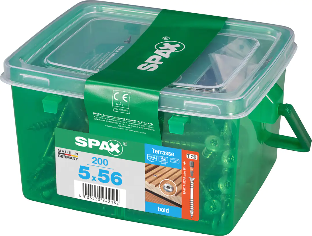 Spax Terrassenschrauben 5.0 x 56 mm TX 20 - 200 Stk.