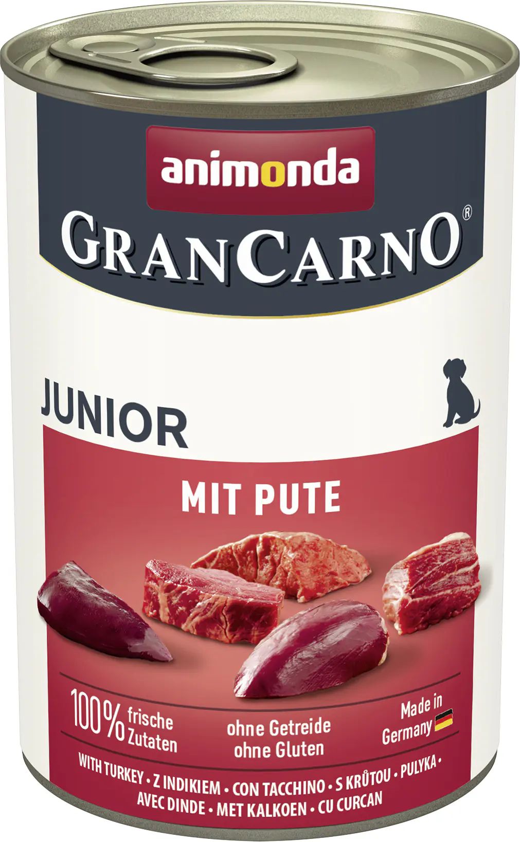 Animonda GranCarno Hundenassfutter Junior getreidefrei 400 g Pute