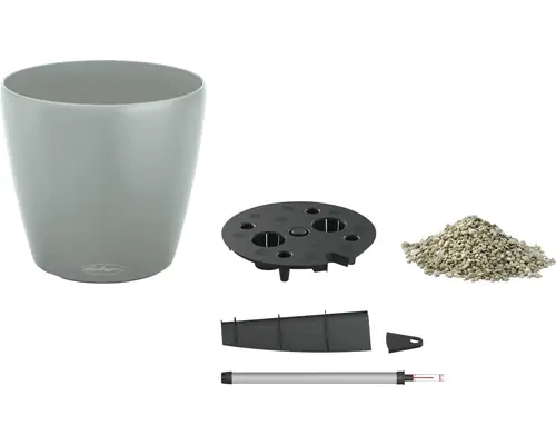 Lechuza Pflanztopf Classico Eco 35 cm Kunststoff hellgrau