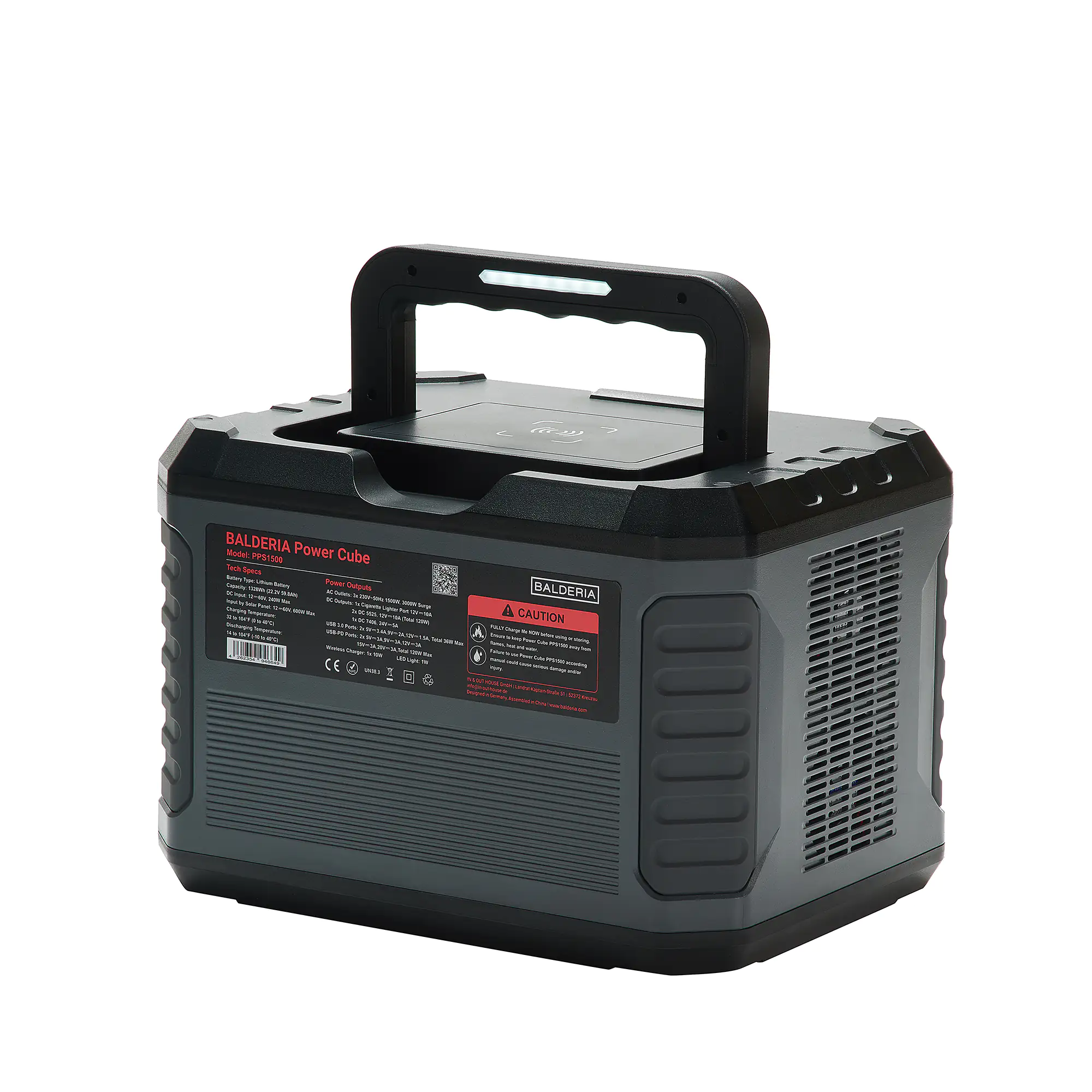 Balderia Powerstation + Solarpanel Solar Power Set PS1500-120 Balderia Powerstation + Solarpanel Solar Power Set PS1500-120