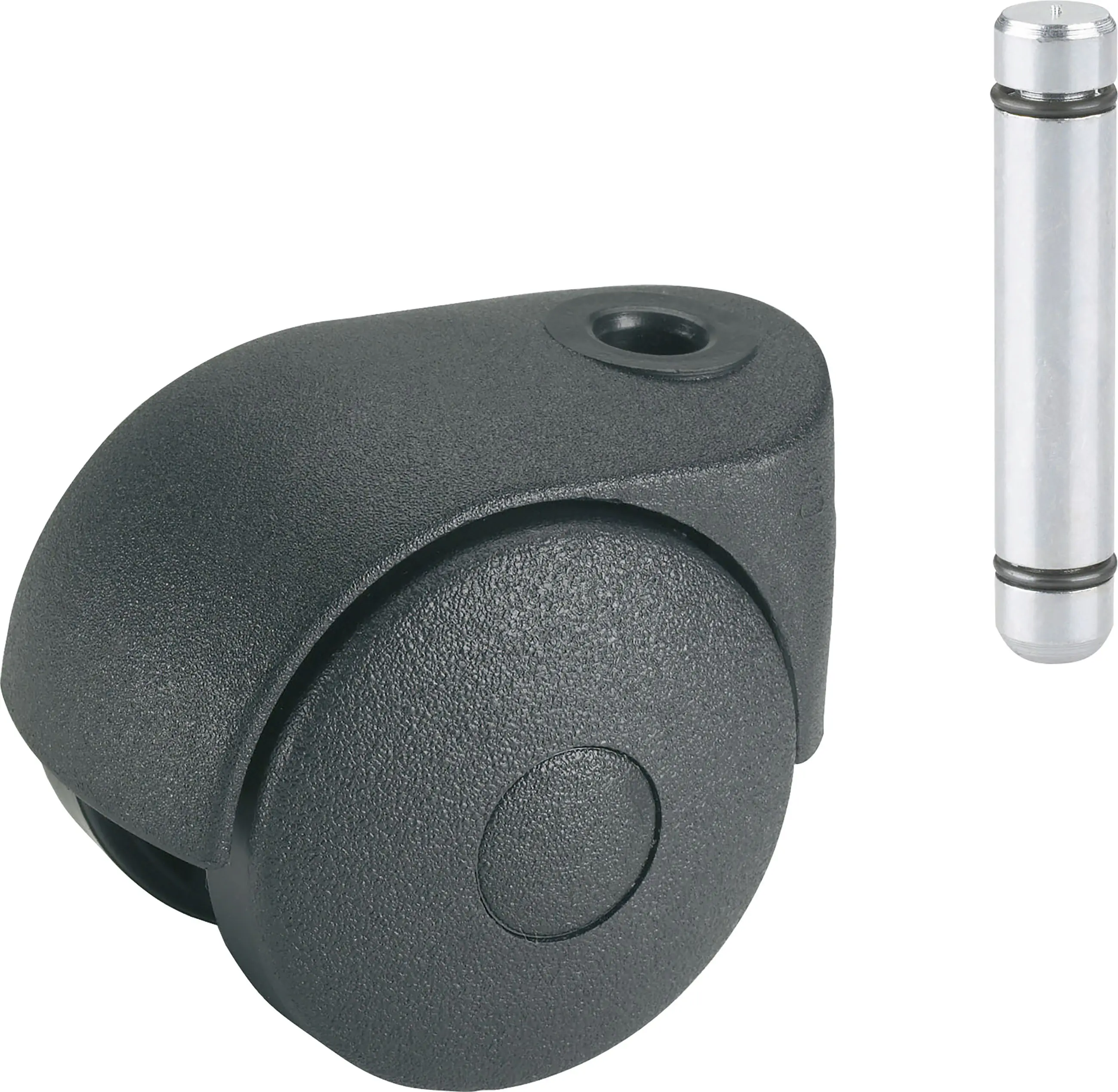 Doppelrolle Ø 50 mm für normale Böden mit Stift Tragkr. 30 kg