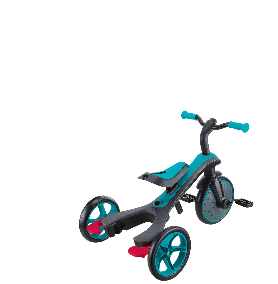 Globber Dreirad für Kinder Explorer Trike 4-in-1 schwarz/türkis