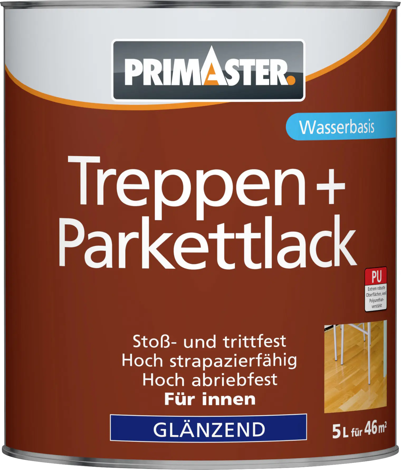 Primaster Treppen und Parkettlack 5 L glänzend