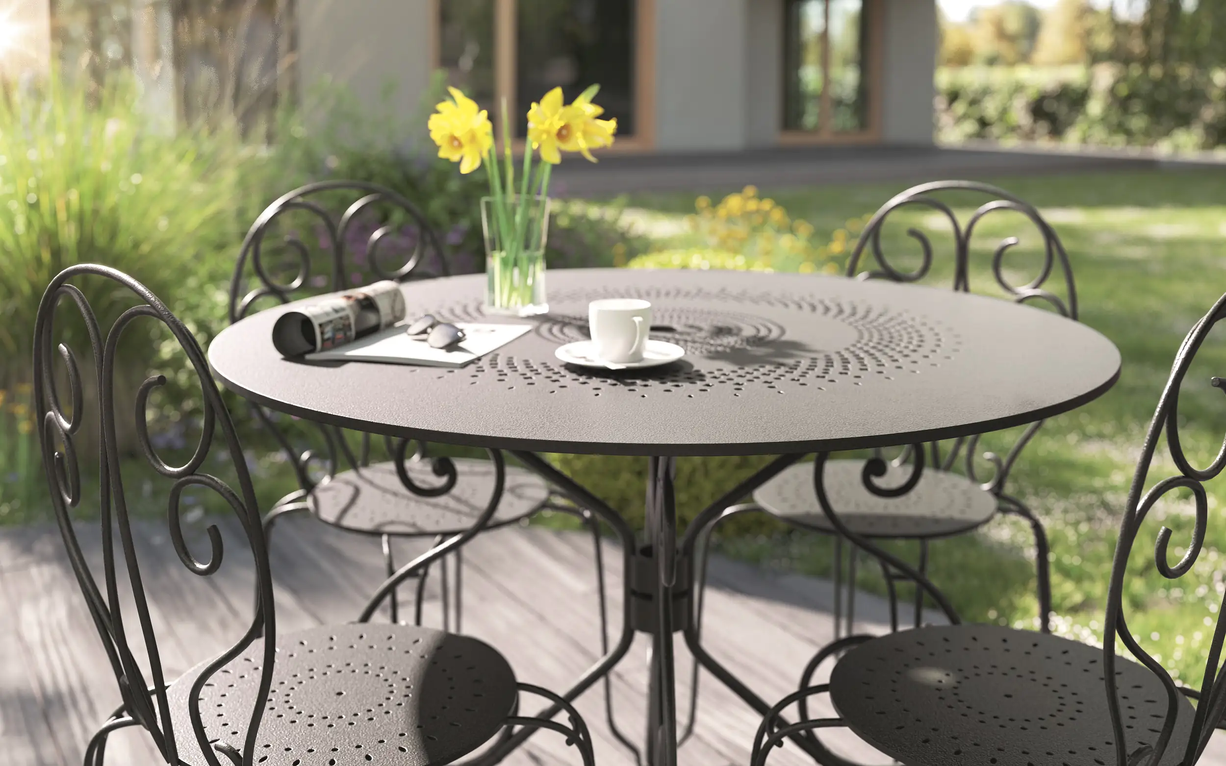 Alpina Metallschutz-Lack Hammerschlag 300 ml dunkelgrau