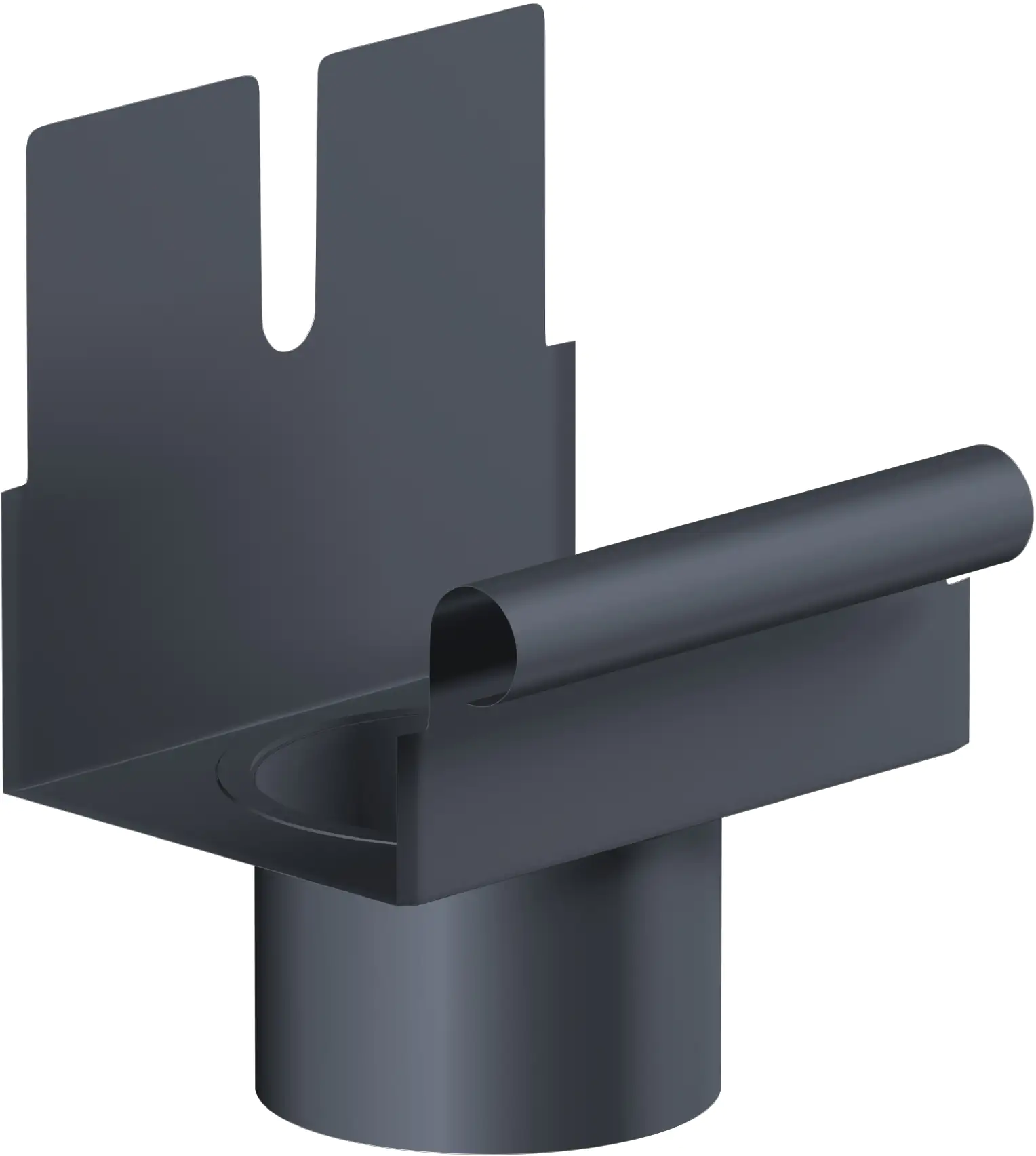 Sarei Kastenrinneneinhangstutzen RG70 200/60 Alu-anthrazit