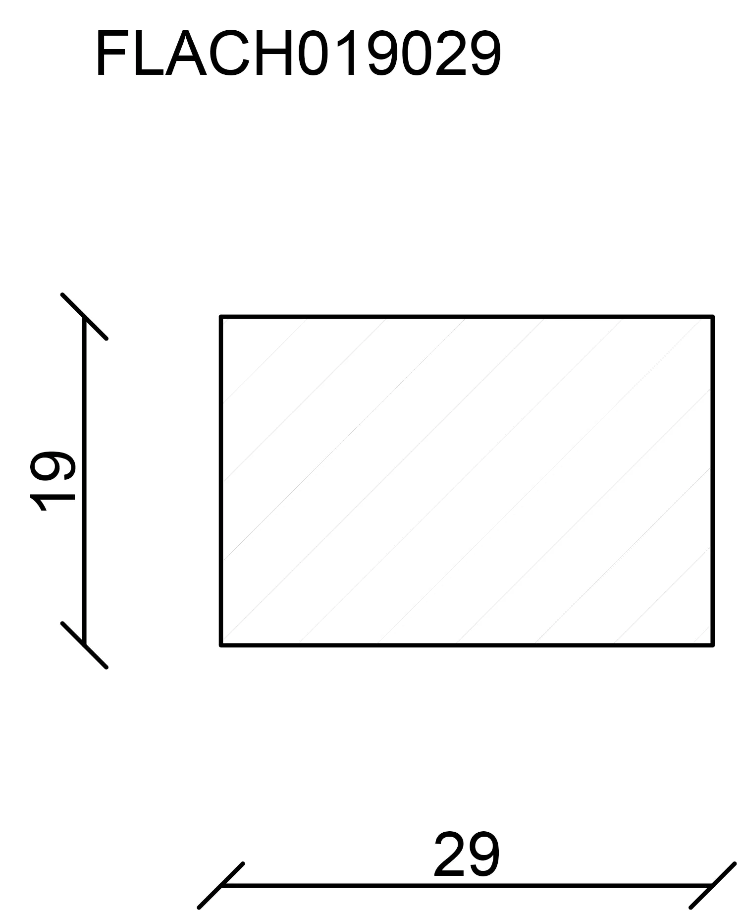 FN Neuhofer Flachleiste 100 cm 29 x 19 mm Fichte/Kiefer