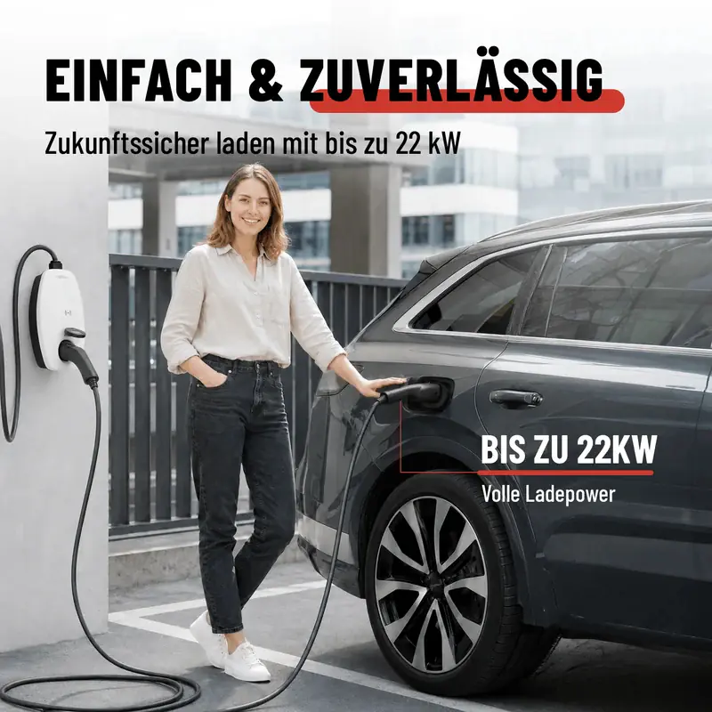 Absina Ladekabel 22 kW 7,5 m Typ 2 Stecker
