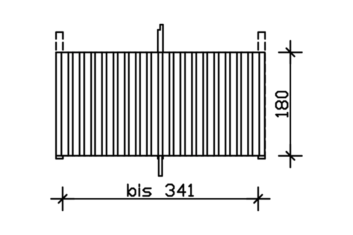 SKAN HOLZ Rückwand Deckelschalung 341 x 180 cm Fichte